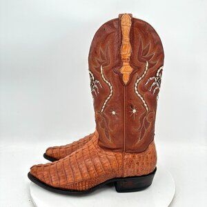El Alacran De Durango Men Size MEX 26 US 8 Brown Scorpion Leather Western Boot